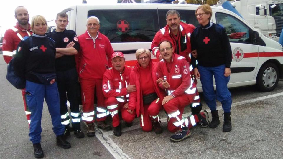 Personale CRI Vicenza partito per zone terremotate