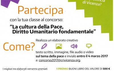 Concorso per le scuole superiori “La cultura della Pace, Diritto Umanitario Fondamentale”